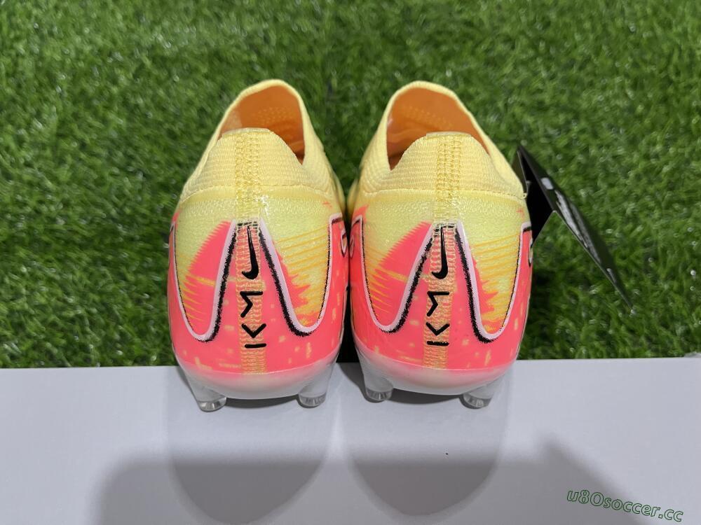 Unisex Nike Air Zoom Mercurial Vapor 16 Elite AG Artificial Grass Low-Tops Football Boots - Yellow/Black/Orange
