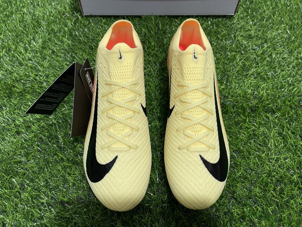 Unisex Nike Air Zoom Mercurial Vapor 16 Elite AG Artificial Grass Low-Tops Football Boots - Yellow/Black/Orange