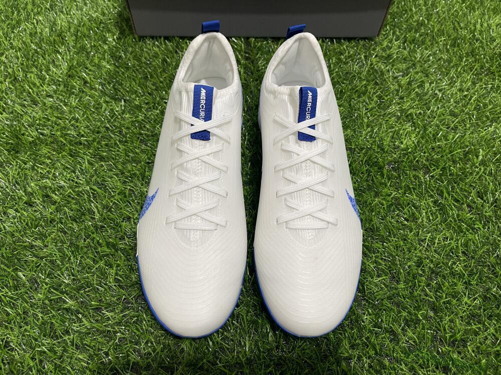 Unisex Nike Air Zoom Mercurial Vapor 16 Pro TF Artificial Turf Low-Tops Football Shoes - White/Blue