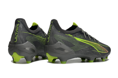 Men's Puma Ultra Ultimate FG Firm Ground Low-Tops Football Boots - Oliver Green/Yellow