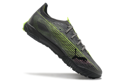 Men's Puma Ultra Ultimate TF Artificial Turf Low-Tops Football Shoes - Oliver Green/Yellow