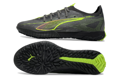 Men's Puma Ultra Ultimate TF Artificial Turf Low-Tops Football Shoes - Oliver Green/Yellow
