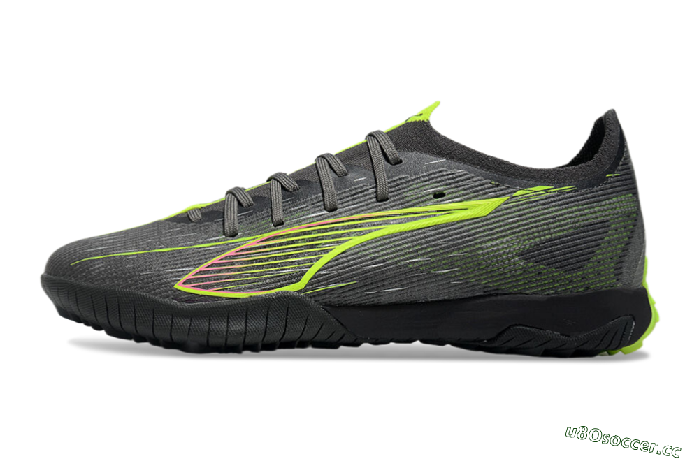 Men's Puma Ultra Ultimate TF Artificial Turf Low-Tops Football Shoes - Oliver Green/Yellow 0