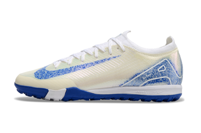 Unisex Nike Air Zoom Mercurial Vapor 16 Elite TF Artificial Turf Low-Tops Football Shoes - White/Blue/Jade