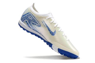 Unisex Nike Air Zoom Mercurial Vapor 16 Elite TF Artificial Turf Low-Tops Football Shoes - White/Blue/Jade