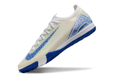 Unisex Nike Air Zoom Mercurial Vapor 16 Elite TF Artificial Turf Low-Tops Football Shoes - White/Blue/Jade
