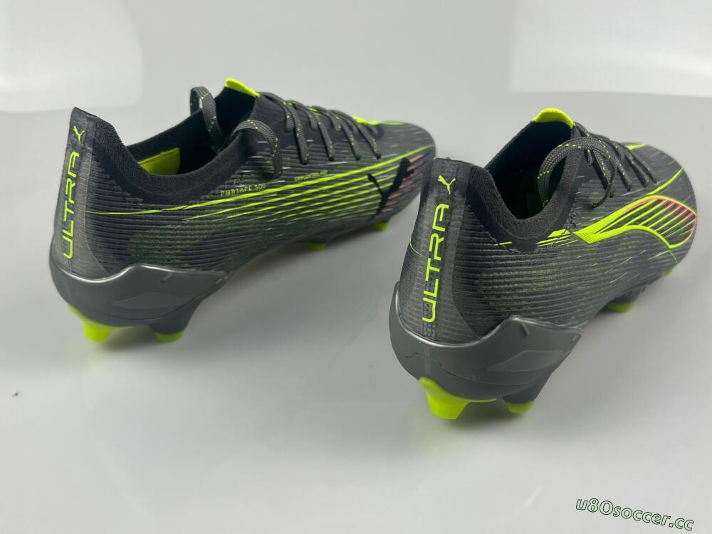 Men's Puma Ultra Ultimate FG Firm Ground Low-Tops Football Boots - Oliver Green/Yellow