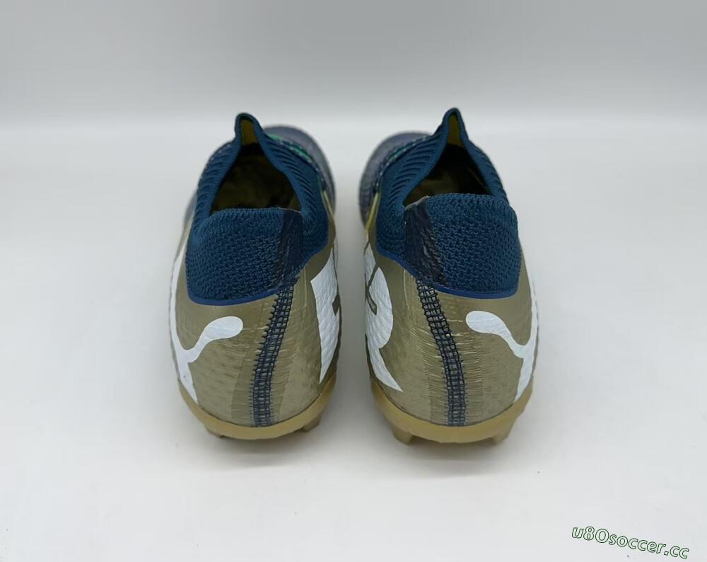 Men's Puma x Neymar Future 7 Ultimate bna FG Firm Ground Low-Tops Football Boots - Blue/Yellow/Green