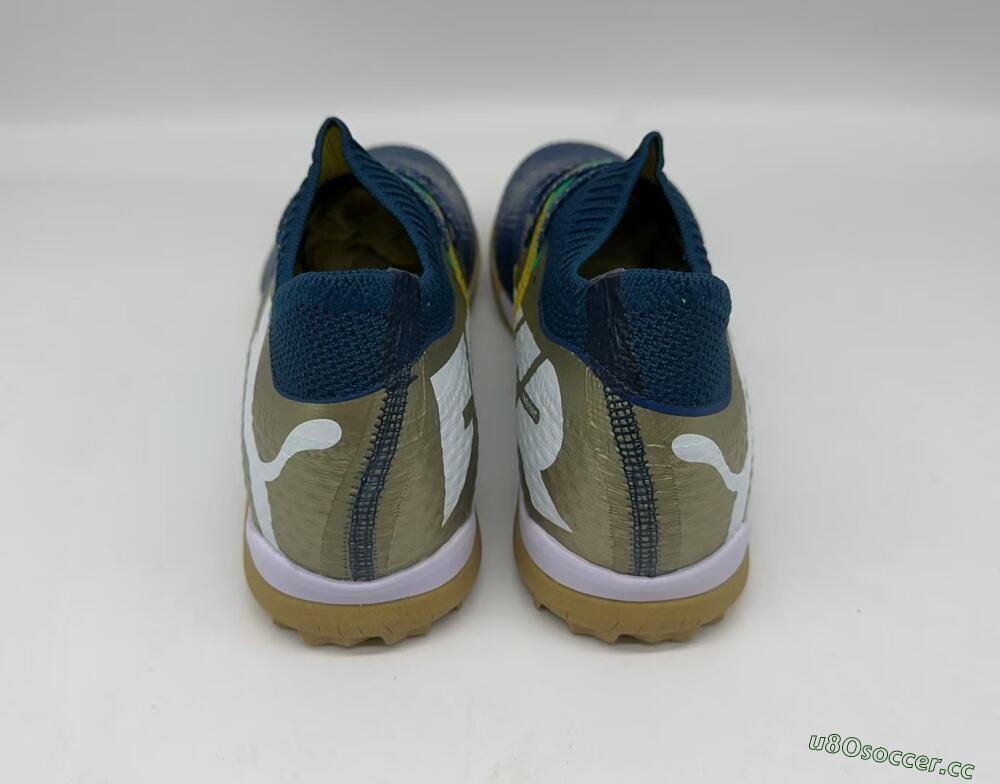 Men's Puma x Neymar Future 7 Ultimate bna TF Artificial Turf Low-Tops Football Shoes - Blue/Yellow/Green