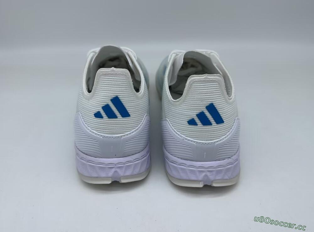 Men's Adidas F50 Pro TF Artificial Turf Low-Tops Football Shoes - White/Blue