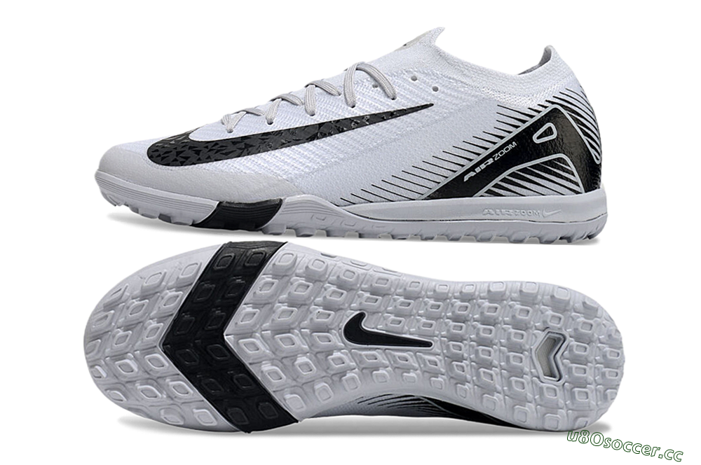 Men's Nike Air Zoom Mercurial Vapor 16 Elite Artificial Turf Low-Tops Football Boots - White/Black 1