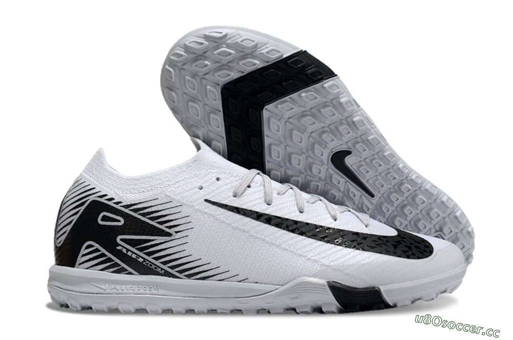 Men's Nike Air Zoom Mercurial Vapor 16 Elite Artificial Turf Low-Tops Football Boots - White/Black 2