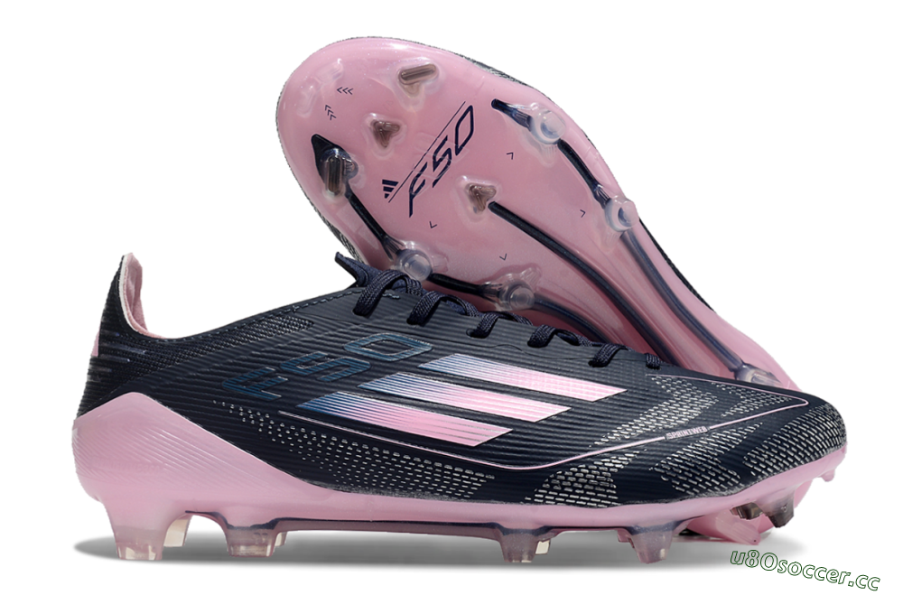 Men's Adidas F50 Elite FG Firm Ground Low-Tops Football Boots - Blue/Pink 2