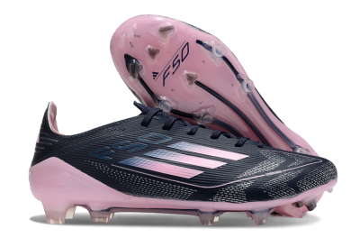 Men's Adidas F50 Elite FG Firm Ground Low-Tops Football Boots - Blue/Pink