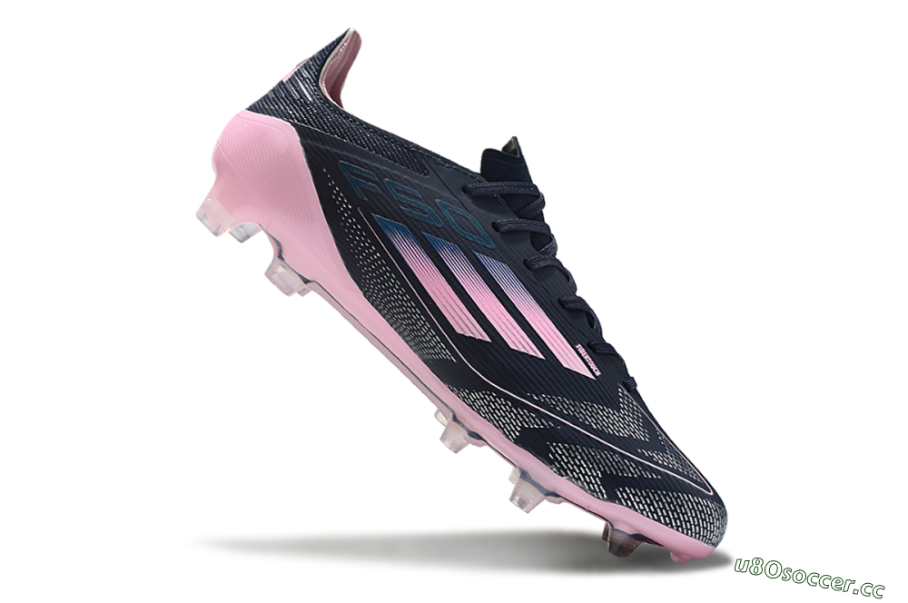 Men's Adidas F50 Elite FG Firm Ground Low-Tops Football Boots - Blue/Pink 4