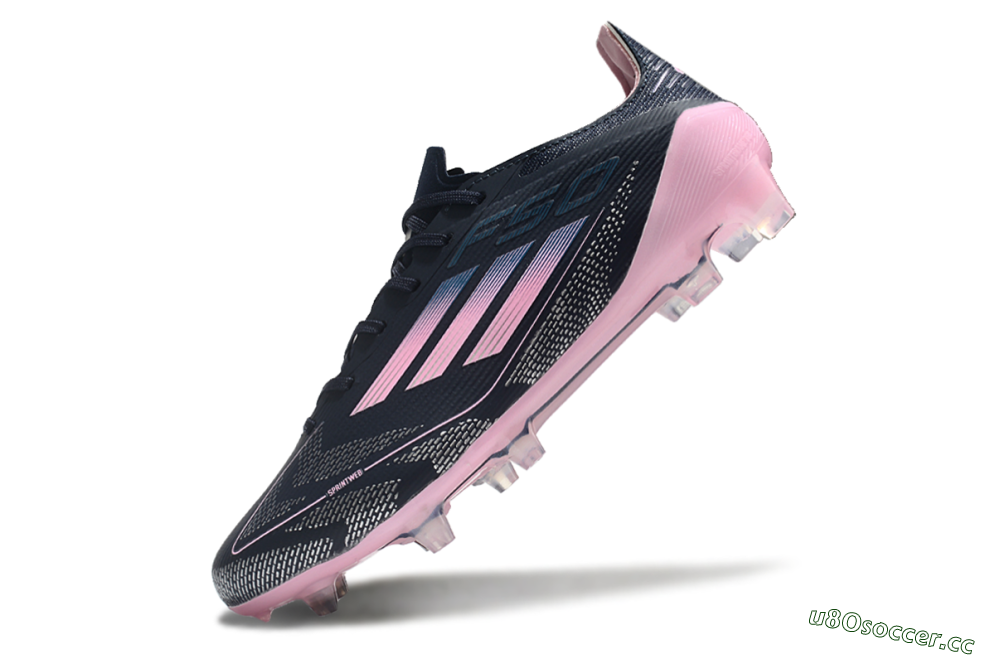 Men's Adidas F50 Elite FG Firm Ground Low-Tops Football Boots - Blue/Pink 5