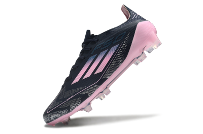 Men's Adidas F50 Elite FG Firm Ground Low-Tops Football Boots - Blue/Pink