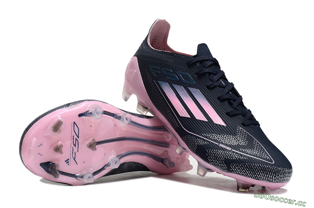 Men's Adidas F50 Elite FG Firm Ground Low-Tops Football Boots - Blue/Pink 1