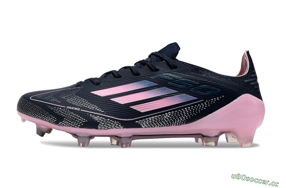 Men's Adidas F50 Elite FG Firm Ground Low-Tops Football Boots - Blue/Pink 0