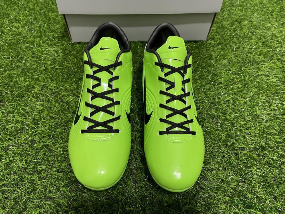 Men's Ronaldo x Nike R9 Mercurial Vapor 3 FG Firm Ground Low-Tops Football Boots - Green/Black 0