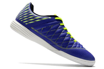 Men's Nike Lunar Gato 2 IC Indoor & Futsal Low-Tops Football Shoes - Blue/Yellow/White