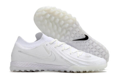 Men's Nike Phantom GX 2 Elite TF Artificial Turf Low-Tops Football Shoes - White/Beige/Black