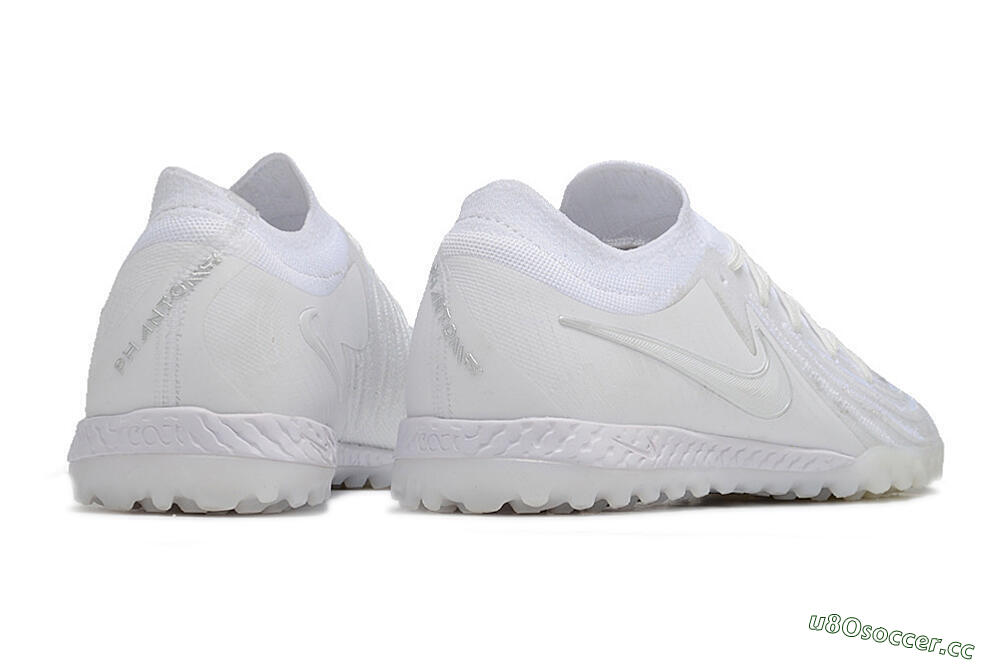 Men's Nike Phantom GX 2 Elite TF Artificial Turf Low-Tops Football Shoes - White/Beige/Black 6