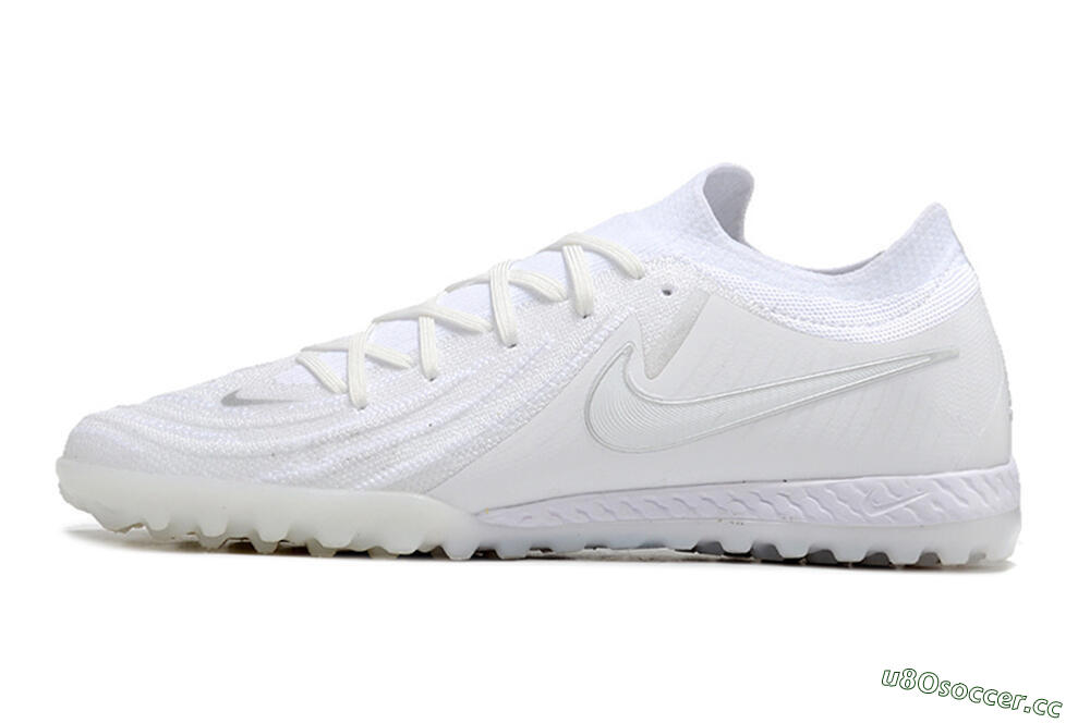 Men's Nike Phantom GX 2 Elite TF Artificial Turf Low-Tops Football Shoes - White/Beige/Black 0