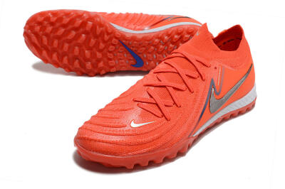 Men's Nike Phantom GX 2 Elite TF Artificial Turf Low-Tops Football Shoes - Red/Silver/Blue