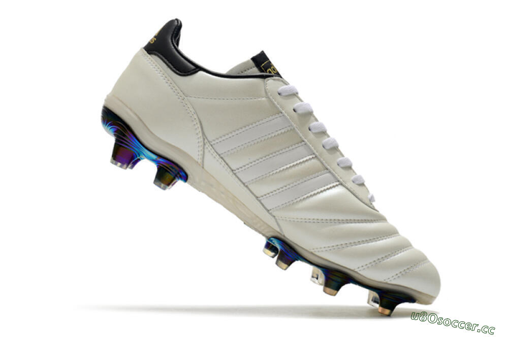 Men's Adidas Copa Mundial 21 FG Firm Ground Low-Tops Football Boots - Beige/Black/White 0