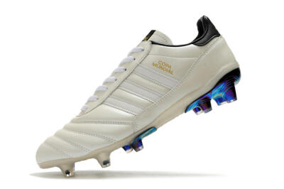 Men's Adidas Copa Mundial 21 FG Firm Ground Low-Tops Football Boots - Beige/Black/White