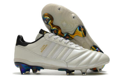 Men's Adidas Copa Mundial 21 FG Firm Ground Low-Tops Football Boots - Beige/Black/White