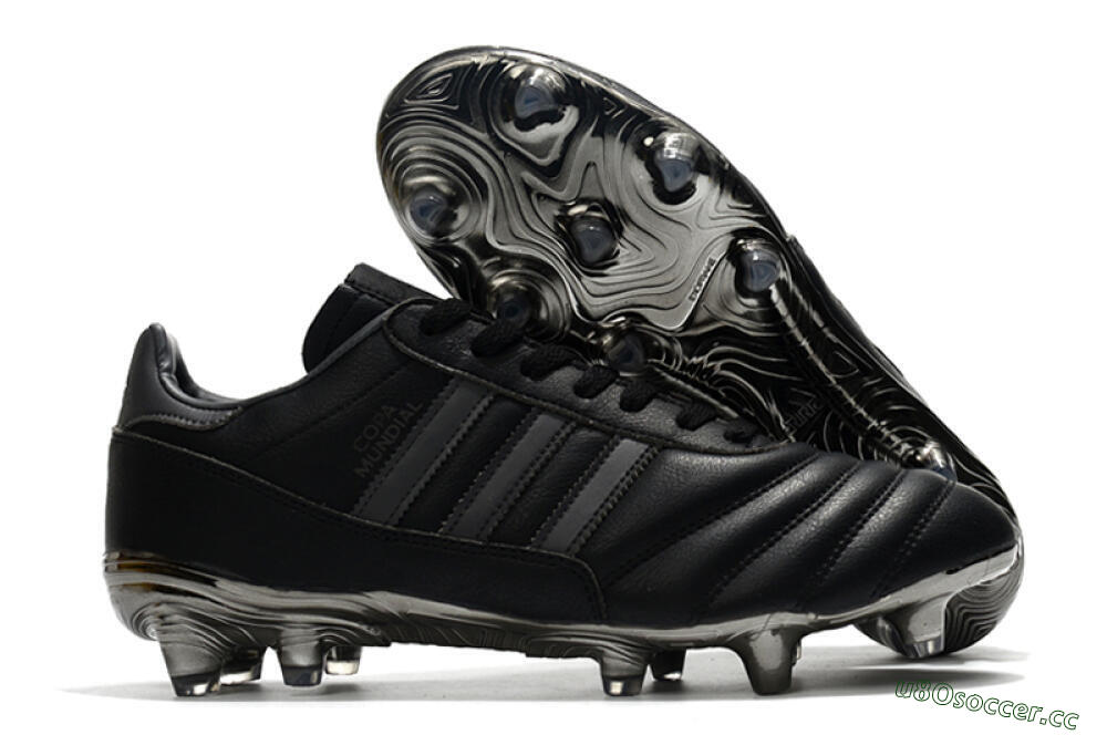 Men's Adidas Copa Mundial 21 FG Firm Ground Low-Tops Football Boots - Black/Silver 2
