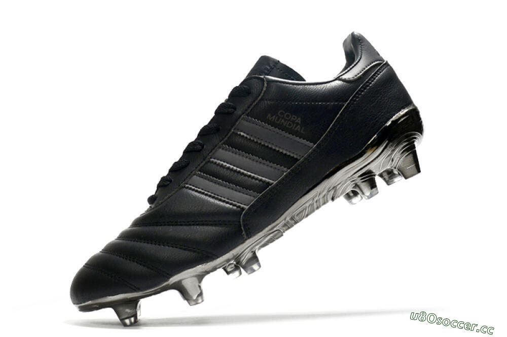 Men's Adidas Copa Mundial 21 FG Firm Ground Low-Tops Football Boots - Black/Silver 5