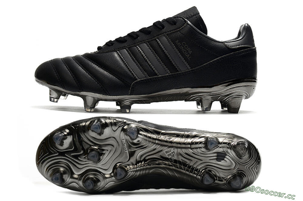 Men's Adidas Copa Mundial 21 FG Firm Ground Low-Tops Football Boots - Black/Silver 1