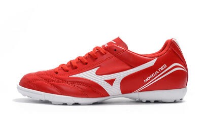 Men's Mizuno Morelia Neo TF Artificial Turf Low-Tops Football Shoes - Red/White