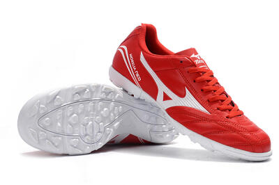 Men's Mizuno Morelia Neo TF Artificial Turf Low-Tops Football Shoes - Red/White