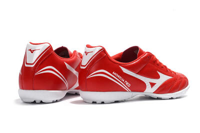 Men's Mizuno Morelia Neo TF Artificial Turf Low-Tops Football Shoes - Red/White