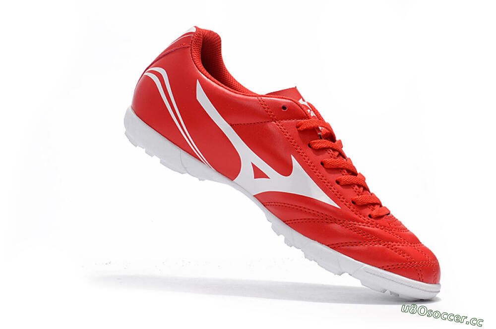 Men's Mizuno Morelia Neo TF Artificial Turf Low-Tops Football Shoes - Red/White 7