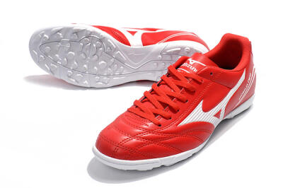 Men's Mizuno Morelia Neo TF Artificial Turf Low-Tops Football Shoes - Red/White
