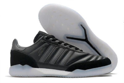 Men's Adidas Copa Mundial IC Indoor & Futsal Low-Tops Football Shoes - Black/White