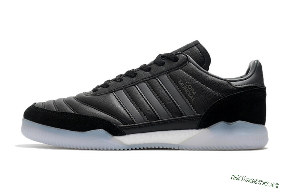 Men's Adidas Copa Mundial IC Indoor & Futsal Low-Tops Football Shoes - Black/White 0