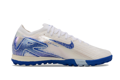 Unisex Nike Air Zoom Mercurial Vapor 16 Elite TF Artificial Turf Low-Tops Football Shoes - White/Blue