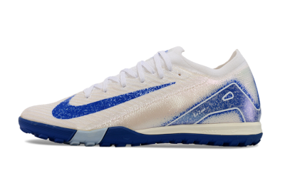 Unisex Nike Air Zoom Mercurial Vapor 16 Elite TF Artificial Turf Low-Tops Football Shoes - White/Blue
