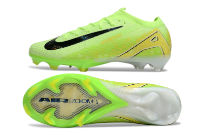 Unisex Nike Air Zoom Mercurial Vapor 16 Elite FG Firm Ground Low-Tops Football Boots - Green/Black/Yellow