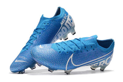 Men's Nike Mercurial Vapor 13 Elite FG Firm Ground Low-Tops Football Boots - Blue/White
