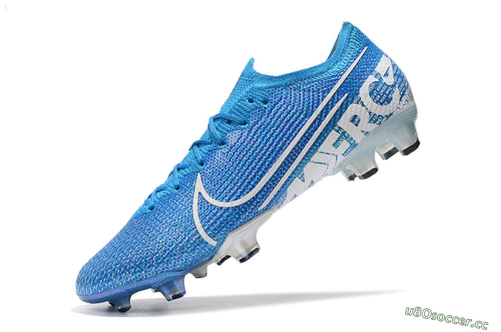Men's Nike Mercurial Vapor 13 Elite FG Firm Ground Low-Tops Football Boots - Blue/White 8