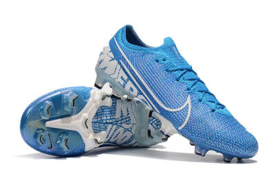Men's Nike Mercurial Vapor 13 Elite FG Firm Ground Low-Tops Football Boots - Blue/White