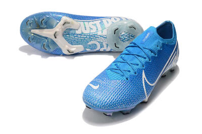 Men's Nike Mercurial Vapor 13 Elite FG Firm Ground Low-Tops Football Boots - Blue/White