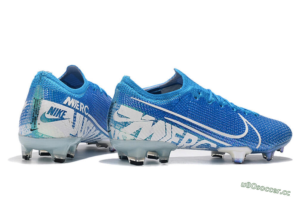 Men's Nike Mercurial Vapor 13 Elite FG Firm Ground Low-Tops Football Boots - Blue/White 9